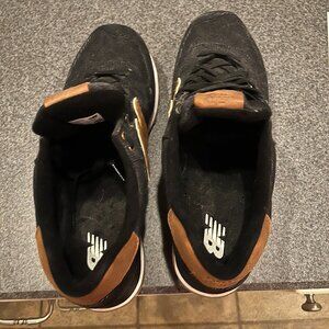 New Balance 574 Classics 15 Ounce Canvas Denim Black Brown Mens ML574TXA